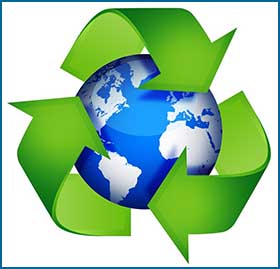 recycle and ttop waste to help protect the environment