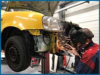 crash repairs to car bodywork