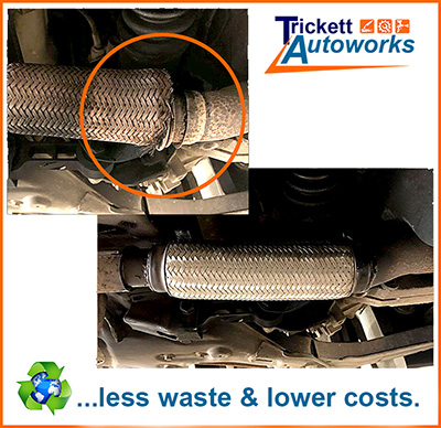 Exhaust repairs - lass waste and at a lower cost.
